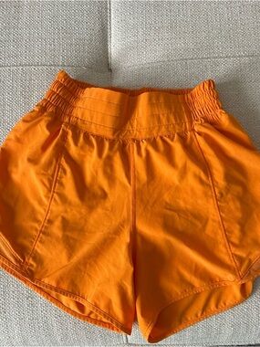 lululemon athletica Bright Orange Women's Athletic Shorts